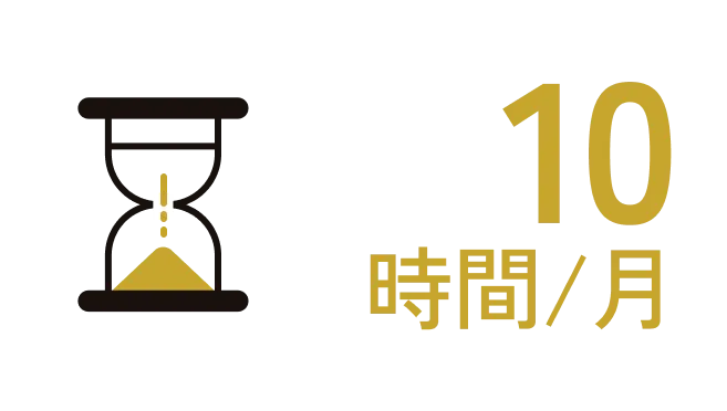 10時間/月