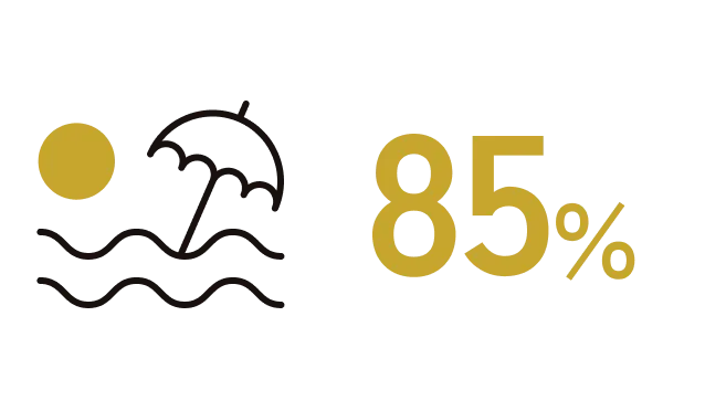 85%